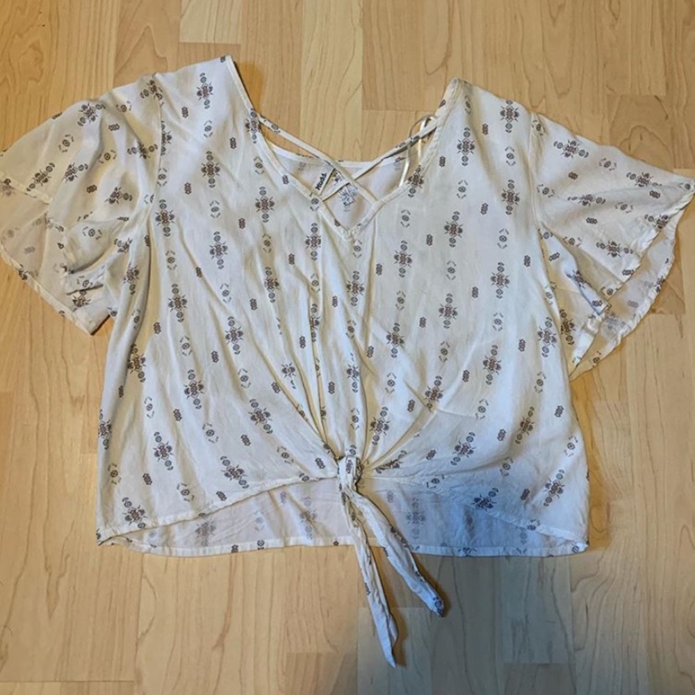 white crop top